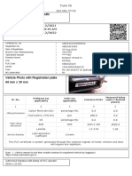 Vehicle Photo With Registration Plate 60 MM X 30 MM: Pollution Under Control Certificate