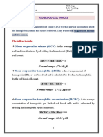 Rbcs Indices:: Mean Corpuscular Volume (MCV)