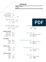 Earthwork: Total Volume For Excavation: 34.53 M Total Labor Cost