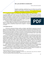 Calicchio: Los Piqueteros y Los Medios: ¿Por Qué Hablar de Comunicación?