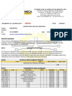 1201 - Orçamento de Calibração - Ondunorte Tissue