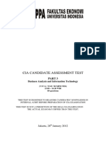 Cia Candidate Assessment Test: Jakarta, 28 January 2012