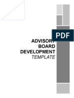 The Advisory Board Development Template