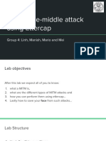 Man-In-The-Middle Attack Using Ettercap: Group 4: Linh, Manish, Mario and Mei