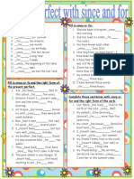 Present Perfect With Since and For