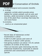 Ecology and Conservation of Orchids