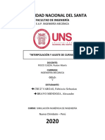 Práctica 5 - Ajuste e Interpolación de Curvas