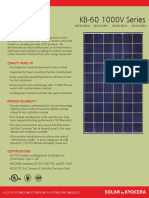 KB-60 1000V Series: Solar Kyocera