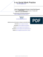 Applying Randomized Controlled Trials and Systematic Reviews in Social Work Research