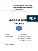 Diversidad Jurídica. 1 Trabajo