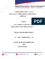 Cambio Climatico Con Relacion Con El Ser Humano Hilda