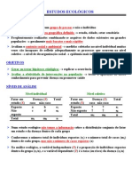 Estudo Ecologico