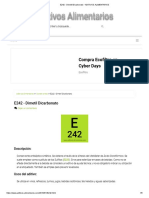 E242 - Dimetil Dicarbonato - ADITIVOS ALIMENTARIOS