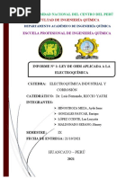 Informe N1-Ley de Ohm Aplicada en La Electroquimica