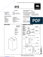 JBL MP415: Technical Manual