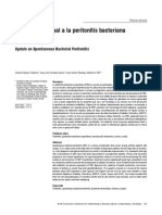 Una Mirada Actual A La Peritonitis Bacteriana Espontánea: Update On Spontaneous Bacterial Peritonitis