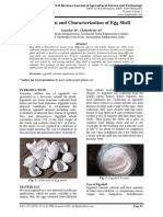 Application and Characterization of Egg Shell: Gaonkar M, Chakraborty AP