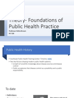 Public Health Theory and Models