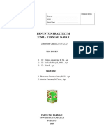 Penuntun Praktikum Kimia Farmasi Dasar