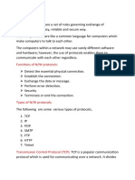 Network Protocols Are A Set of Rules Governing Exchange of