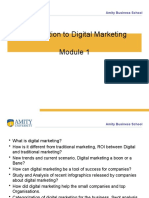 Introduction To Digital Marketing: Amity Business School