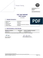 Voc Test Report VOC Content: 1 Sample Information