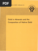 Gold in Minerals and The Composition of Native Gold