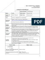 PANICAN Daily Lesson Plan Exemplar