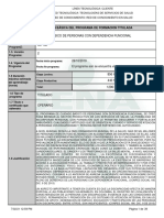 Infome Programa de Formación Titulada