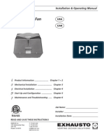 RSV Chimney Fan: Installation & Operating Manual