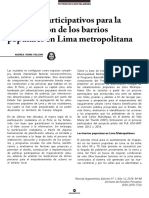 Venini A. 2018 Procesos Participativos para La Planificación de Barrios Populares Lima