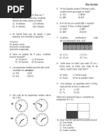 4to Grado Diagnóstico