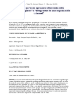 15 Absolución Por Robo Agravado Diferencia Entre "Pluralidad de Agentes" e "Integrantes de Una Organización Criminal"