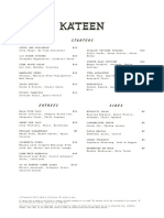 Kateen Menu