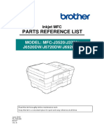 Parts Reference List: MODEL: MFC-J3520/J3720/ J6520DW/J6720DW/J6920DW