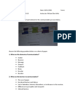 Assignment - COMMUNICATION PROCESS