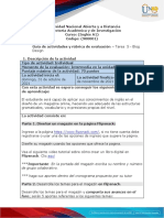 Guía de Actividades y Rúbrica de Evaluación - Unidad 2 - Task 5 - Blog Design