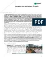 Aprofundamento-geografia-Impactos Ambientais No Brasil Lixo Deslizamento Barragens e Poluicao Hidrica