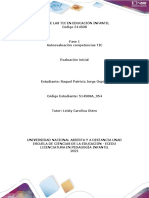 Plantilla de Trabajo Momento Inicial - Fase 1 - Autoevaluación de Competencias TIC