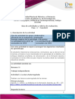 Guía de Actividades Rúbrica de Evaluación - Unidad 3 - Paso 4 - Transferir