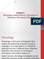 Phonology: Sound Patterns, Phonology vs. Phonetics, The Sound of English