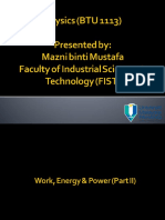 Lecture 5 - Work, Energy & Power (Part 2)