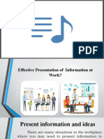 How To Present Information Effectively at Work