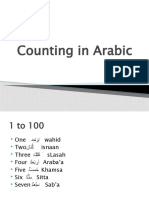 Counting in Arabic