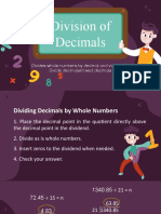 Division of Decimals