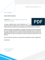 Carta de Renuncia Netw Consulting