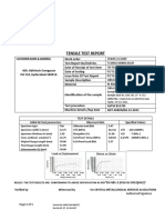 Tensile Test Report