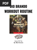 Dio Brando Workout PDF