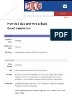 Buck Boost Sizing