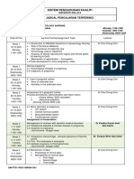 Sistem Pengurusan Kualiti: Jadual Pengajaran Terperinci